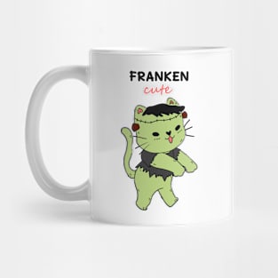 Frankenstein cat, franken cute, cat Halloween cute gift cat lover Mug